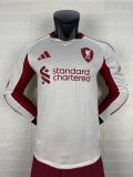 Liverpool Away Long Sleeve  player  1:1 Quality Soccer Jersey 25-26