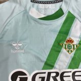 Real Betis Away  Kids Fans  1:1 Quality Soccer Jersey  25-26