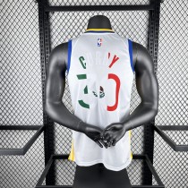 Golden State Warriors White Mexico V-Neck #30 GREEN  1:1 Quality NBA Season Jerseys 2023