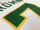 Retro Boston Celtics White #7 BROWN  1:1 Quality NBA Jerseys  2019
