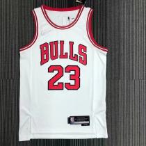 Chicago Bulls White #23 JORDAN 1:1 Quality NBA  Season Jerseys  75 Year