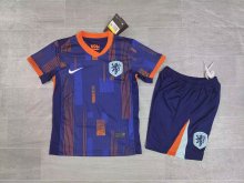 Netherlands away  Kids 1:1 Quality Soccer Jersey    24-25