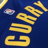 Golden State Warriors Blue V-Neck #2974 CURRY 1:1 Quality NBA Season Jerseys  75 Year