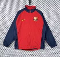 Retro Barcelona Windbreaker  red 1:1 Quality Soccer Jersey 1998-2000