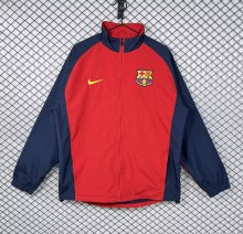 Retro Barcelona Windbreaker  red 1:1 Quality Soccer Jersey 1998-2000