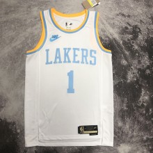 Retro Los Angeles Lakers White #1 RUSSELL 1:1 Quality NBA Season Jerseys  2023