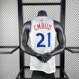 Philadelphia 76ers   City Edition #21 EMBIID  NBA Jerseys  2025