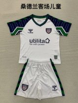 Sunderland  away  kids  1:1 Quality Soccer Jersey   24-25