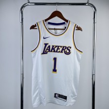 Los Angeles Lakers  White #1 RUSSELL 1:1 Quality NBA Season Jerseys