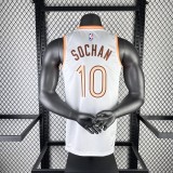 San Antonio Spurs City Edition White #10 SOCHAN 1:1 Quality NBA  Season Jerseys 2024