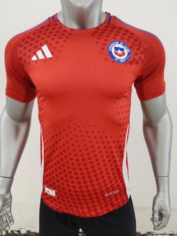 Chile home  player  1:1 Quality Soccer Jersey   24-25