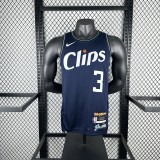 Los Angeles Clippers City Edition Black #3 PAUL 1:1 Quality NBA  Season Jerseys 2024