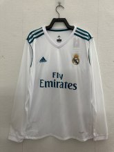 Retro Real Madrid long  Home 1:1 Quality Soccer Jersey  2017-2018