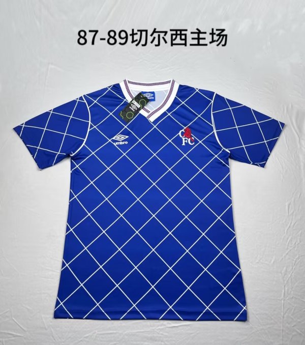 Retro  Chelsea home 1:1 Quality Soccer Jersey  1987-1989