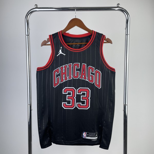 Chicago Bulls Black #33 PIPPEN 1:1 Quality NBA  Season Jerseys  2023