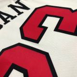 Chicago Bulls White #23 JORDAN 1:1 Quality NBA  Season Jerseys  75 Year