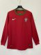 Retro Portugal home long fans   1:1 Quality Soccer Jersey  2012