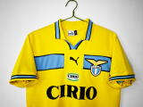 Retro  Lazio Away Yollow 1:1 Quality Soccer Jersey  1998