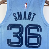 Memphis Grizzlies City Edition Blue #36 SMART 1:1 Quality NBA Jerseys 2024