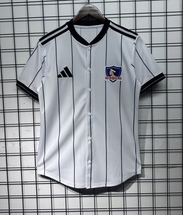MLB Colo Colo Baseball White Jerseys  25-26