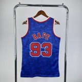 Brooklyn Nets BAPE×M&N  Hardwood Classics  Blue #93 BAPE 1:1 Quality NBA  Season Jerseys