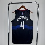 Denver Nuggets Black City Edition  #4 WESTBROOK 1:1 Quality NBA  Season Jerseys 2024