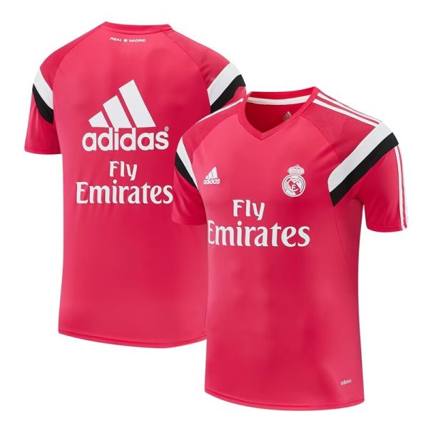 Retro Real Madrid Training  Pink 1:1 Quality Soccer Jersey   2014-2015