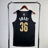Memphis Grizzlies City Edition Black #36 SMART 1:1 Quality NBA Jerseys 2024