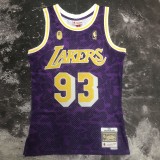 Los Angeles Lakers BAPE×M&N Purple #93  BAPE 1:1 Quality NBA  Season Jerseys