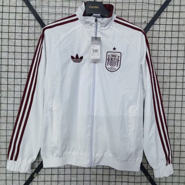 Spain Windbreaker White 1:1 Quality Windbreaker  Jersey  26-27 (2026)