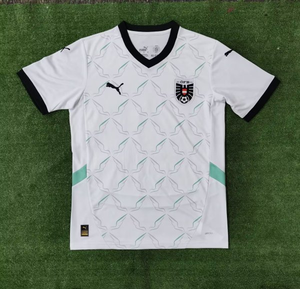 Austria away Fans 1:1 Quality Soccer Jersey  24-25