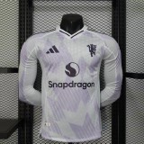 Manchester United  Long Away Player 1:1 Quality Soccer Jersey   25-26