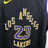 Los Angeles Lakers Kids City Edition Black  #23 JAMES 1:1 Quality NBA Jerseys