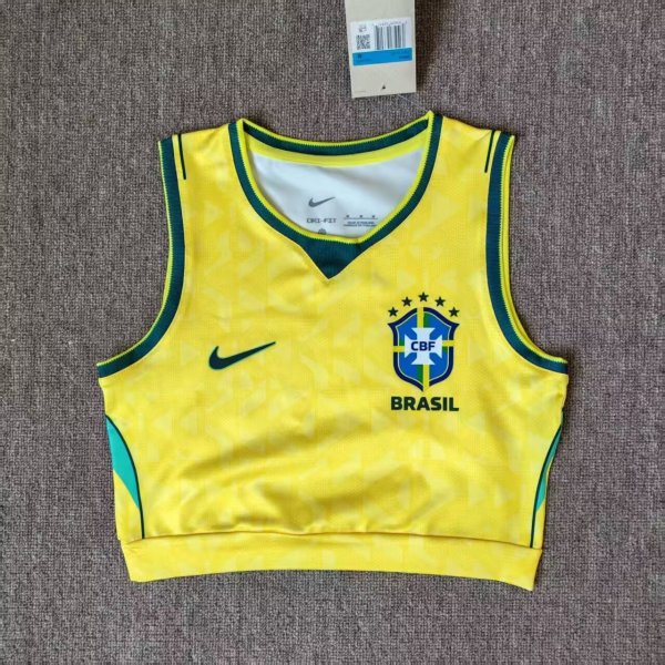 Brazil Women Vest Fans 1:1 Quality Soccer Jersey 26-27 (2026)