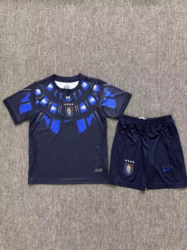 Uruguay Away Kids Fans 1:1 Quality Soccer Jersey  26-27 (2026)