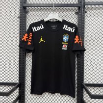 Brazil T-shirt  Fans Black 1:1 Quality Soccer Jersey  26-27 (2026)