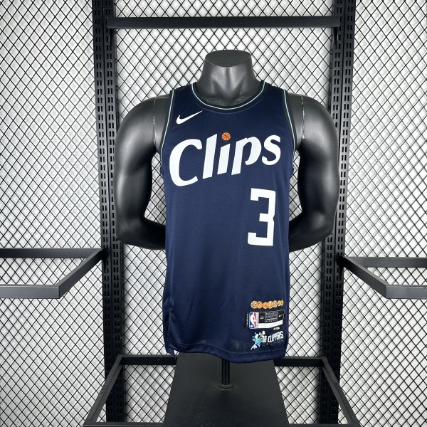 Los Angeles Clippers  Blue #3 PAUL 1:1 Quality NBA  Season Jerseys 2024