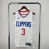 Los Angeles Clippers  White #3 PAUL 1:1 Quality NBA  Season Jerseys 2023