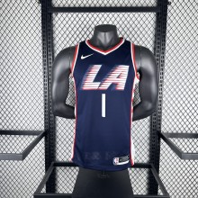 Los Angeles Clippers City Edition Blue  #1 HARDEN 1:1 Quality NBA  Season Jerseys  2025