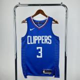 Los Angeles Clippers  Blue #3 PAUL 1:1 Quality NBA  Season Jerseys 2023