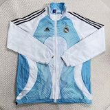 Real Madrid Windbreaker Blue White 1:1 Quality Soccer Jersey 26-27