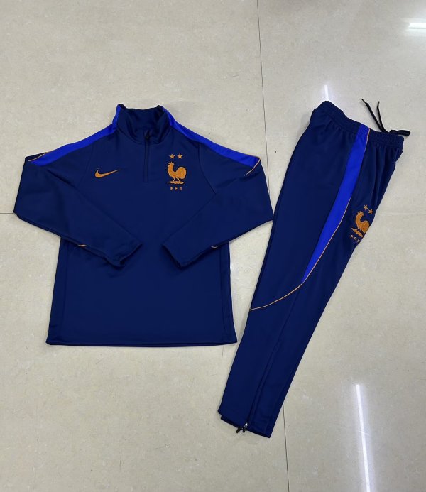 France Training Tracksuit Black (Kids And Man 10-2XL)  1:1  26-27