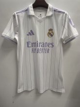 Real Madrid Retro Leisure Special Edition Fans White  1:1 Quality Soccer Jersey  26-27
