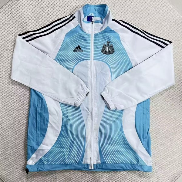 Newcastle  Windbreaker Blue White 1:1 Quality Soccer Jersey 26-27
