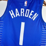 Los Angeles Clippers  Blue #1 HARDEN 1:1 Quality NBA  Season Jerseys 2023
