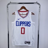 Los Angeles Clippers  White #0 WESTBROOK  1:1 Quality NBA  Season Jerseys 2023