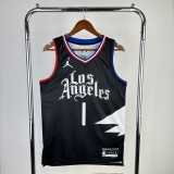 Los Angeles Clippers  Black  #1 HARDEN 1:1 Quality NBA  Season Jerseys 2023