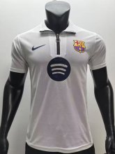 Barcelona Polo Player White 1:1 Quality Soccer Jersey  26-27