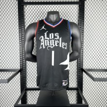 Los Angeles Clippers  Black  #1 HARDEN 1:1 Quality NBA  Season Jerseys 2023