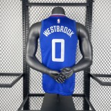 Los Angeles Clippers  Blue #0 WESTBROOK  1:1 Quality NBA  Season Jerseys 2023